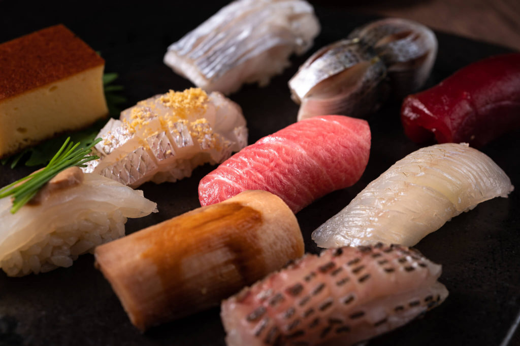 Japanese Food photographer Singapore Kyoten variety of Sushi